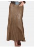 Solid Color PU Leather High Waist Skirt For Women