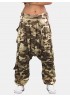 Camouflage Loose Elastic Waist Casual Harem Pants For Women
