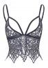 Women Sexy Lace Irregular Camisole V-neck Crop Tops