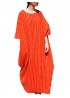 Stripe Loose Half Sleeve Vintage Maxi Dress For Women