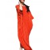 Stripe Loose Half Sleeve Vintage Maxi Dress For Women