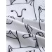 Men Fun Cartoon Animal Doodle Beach Short Sleeve Shirt