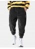 Mens Chinese Style Corduroy Solid Color Multi Pockets Ankle Banded Pants