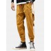 Mens Plain Corduroy Contrast Color Graphic Printed Harem Pants