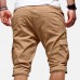 Mens Casual Multi Pockets Drawstring Waist Outdoor Sports Cargo Shorts