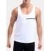 Mens Quick-drying Line Printed Slim Fit Vest Fitness Training Sport Tank Tops