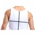 Mens Quick-drying Line Printed Slim Fit Vest Fitness Training Sport Tank Tops