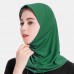 Solid Crystal Hemp Muslim Women Hijab Scarf