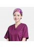 Cartoon Print Floral Elegance Tie-back Surgical Caps Scrub Hat