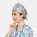 Cartoon Print Tie-back Surgical Caps Scrub Hat