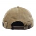 Men Women Couples Adjustable Solid Corduroy Velvet Brimless Hats Retro Crimping Bucket Cap