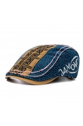 Men's Hat Beret Cap Cowboy Beret Color Matching Hat