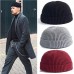 Unisex Solid Color Knitted Wool Hat Skull Cap Beanie