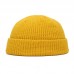 Unisex Solid Color Knitted Wool Hat Skull Cap Beanie