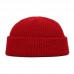 Unisex Solid Color Knitted Wool Hat Skull Cap Beanie