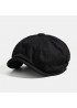 Men Woolen Newsboy Cap Cabbie Lvy Flat Hat Vintage Painter Beret Hats